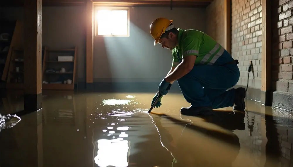 Professional water damage restoration services in Nabb, IN